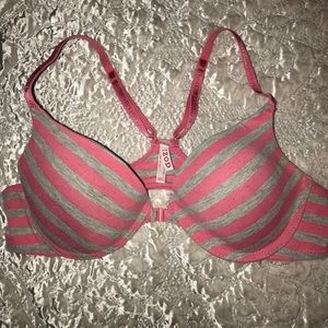 Striped Izod bra